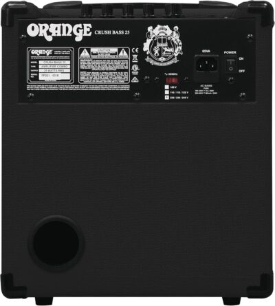 91 M5RHIZVL. AC SL1500 Orange Crush Bass 25W Bass Guitar Combo Amp, Black