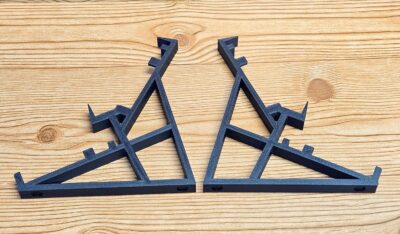 Made in the USA 2 Tier 3D Printed Desktop Mounting Stand For Roland Boutique Series TR-06 TR-08 TR-09 Drum Machine VP-03 Vocoder Synthesizer, Black