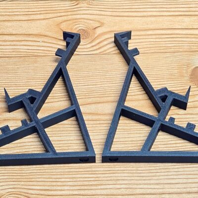 Made in the USA 2 Tier 3D Printed Desktop Mounting Stand For Roland Boutique Series TR-06 TR-08 TR-09 Drum Machine VP-03 Vocoder Synthesizer, Black