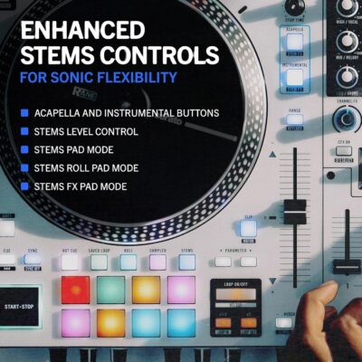 RANE ONE MKII Motorized Serato DJ Pro Controller with 2 Decks, Internal FX, Deep Stems Control for Scratch DJs, Clubs and Events