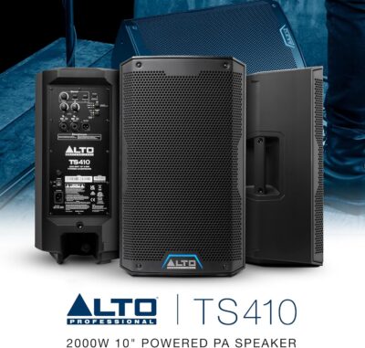 917WUFs8M9L. AC SL1500 ALTO TS410 2000W 10 Powered PA Speaker with 3 Channel Mixer, Bluetooth Streaming, Wireless Loudspeaker Linking, DSP App