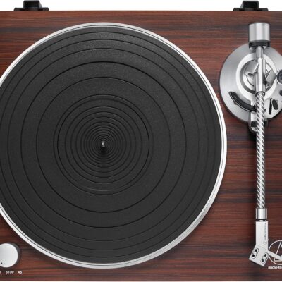 Audio-Technica AT-LPW50BT-RW Manual Belt-Drive Turntable, Rosewood