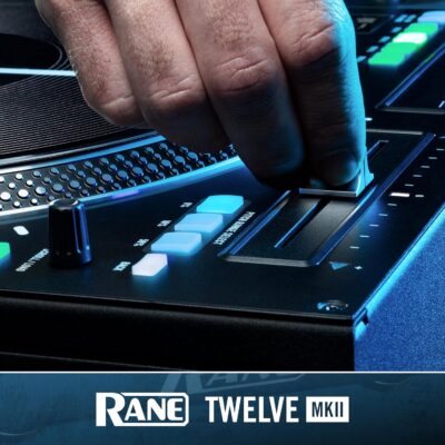 RANE Twelve MKII – 12-Inch Motorized Vinyl Like DJ MIDI Controller Turntable with USB MIDI and DVS Control for Traktor, Virtual DJ and Serato DJ