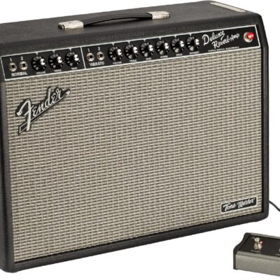 91DYNq7lZsL. AC SL1500 Fender Tone Master Deluxe Reverb Guitar Amplifier, with Amperstand Guitar Cradle