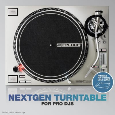 Reloop RP-7000 MK2 Professional Upper Torque Turntable System, Silver