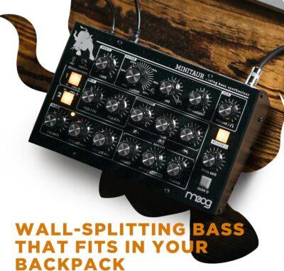 MOOG Minitaur – Analog Bass Synthesizer Module with Headphone Amp, 128 Presets, Software Editor
