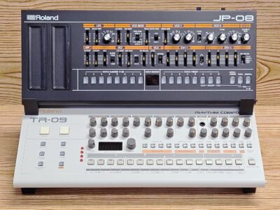 Made in the USA 2 Tier 3D Printed Desktop Mounting Stand For Roland Boutique Series TR-06 TR-08 TR-09 Drum Machine VP-03 Vocoder Synthesizer, Black