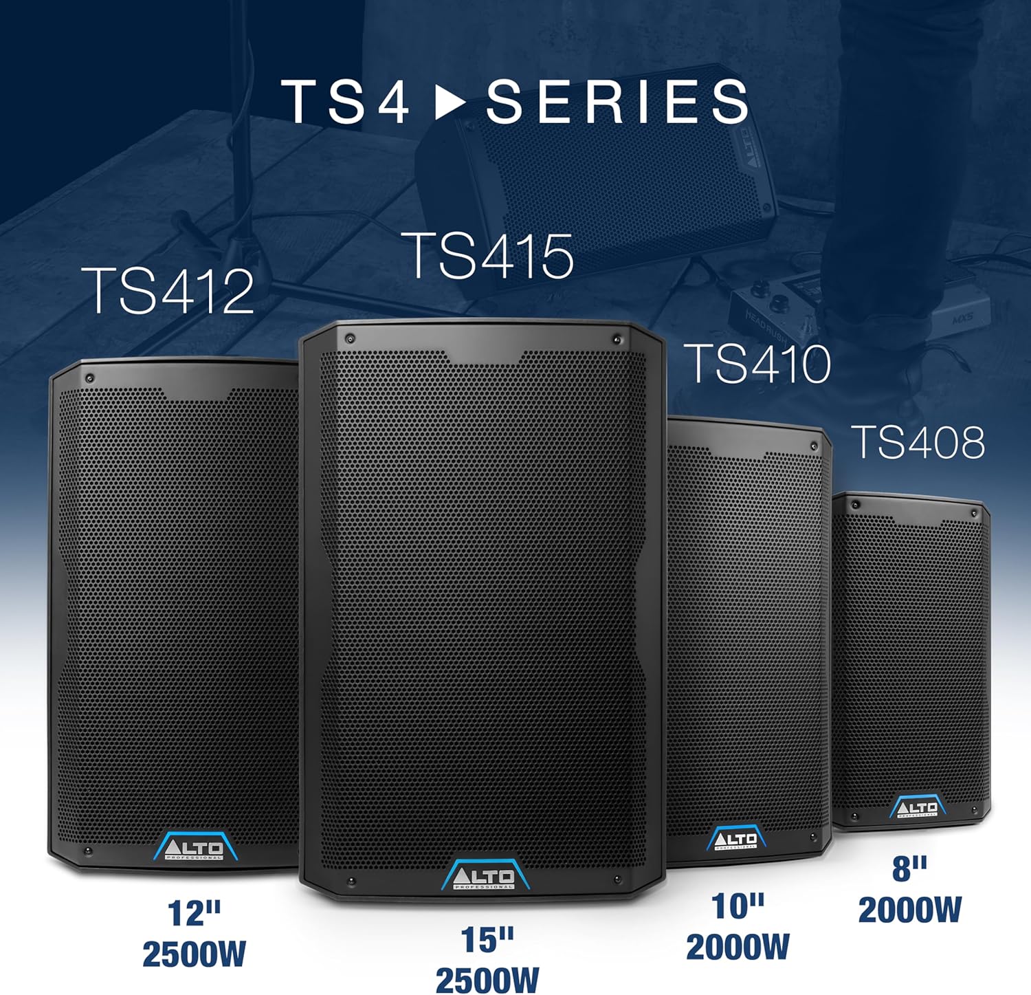 ALTO TS415 and TS18S Powered PA Speaker and Subwoofer Bundle for Live Performances, Events, Karaoke, Public Address, Presentations