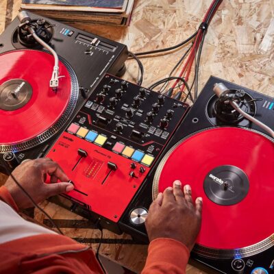 Pioneer DJ DJM-S5 2-channel Mixer for Serato DJ,Red/Black