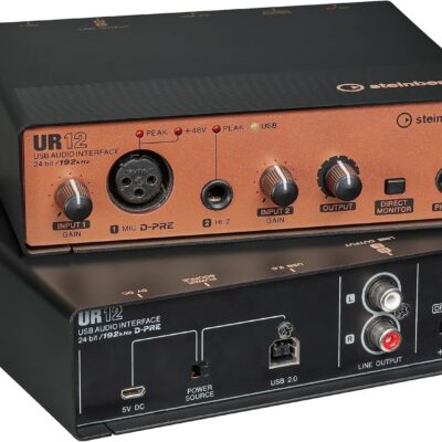 91f5 HKhm6L. AC SL1500 Steinberg UR Series UR12 Black/Copper Audio Interface with Cubase AI and Cubase AI