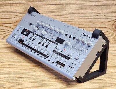 Made in USA 45 Degree Angled Black Desktop Studio Stands For the Roland Boutique TB-03 Bassline Synthesize TR-06 TR-08 TR-09 Drum Machine VP-03 Vocoder