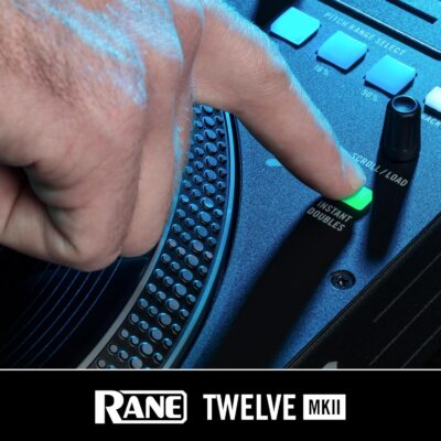 RANE Twelve MKII – 12-Inch Motorized Vinyl Like DJ MIDI Controller Turntable with USB MIDI and DVS Control for Traktor, Virtual DJ and Serato DJ