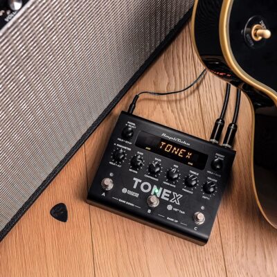 IK Multimedia TONEX Pedal: Stereo multi-effects guitar and bass pedal with 150 Presets, 15 Pre/Post FX, Tuner, Tap Tempo, Headphone Out, Software Player and Editor