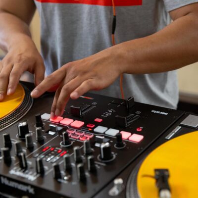 Numark Scratch | Two-Channel DJ Scratch Mixer for Serato DJ Pro (included) With Innofader Crossfader, DVS license, 6 Direct Access Effect Selectors, Performance Pads and 24-Bit Sound Quality