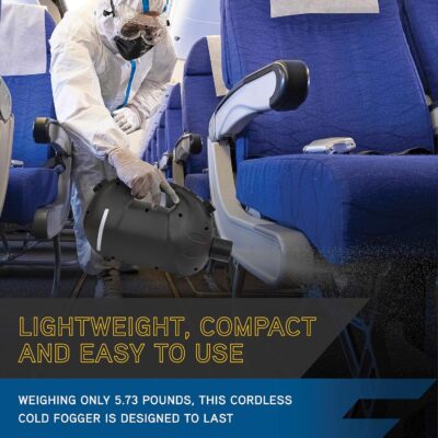 91xmBoSshaL. AC SL1500 XPOWER F-16B ULV Cold Fogger, Mist Blower, and Sprayer for Cleaning, Disinfecting, Pest Control, Odor Elimination, and Mold Removal, 25+ Ft. Spray Distance, 1.6 L Tank Capacity, Rechargeable Battery
