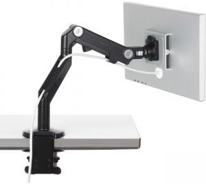 31fgVt6FkGL. AC Humanscale M8 Adjustable Articulating Computer Monitor Arm – Both Mounts Clamp and Bolt Through Mount with Base – Silver with Gray Trim