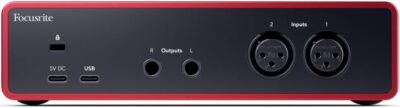 41 UQUKA6L. AC SL1500 Focusrite Scarlett 2i2 4th Gen USB Audio Interface for Recording, Songwriting, Streaming and Podcasting — High-Fidelity, Studio Quality Recording, and All the Software You Need to Record