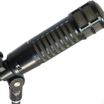 414Od6x5vmL. AC Electro-Voice RE320 Cardioid Dynamic Broadcast Microphone with 309A Suspension Shockmount, Rode PSA1 Desk-Mounted Broadcast Microphone Boom Arm and 2X XLR Cables
