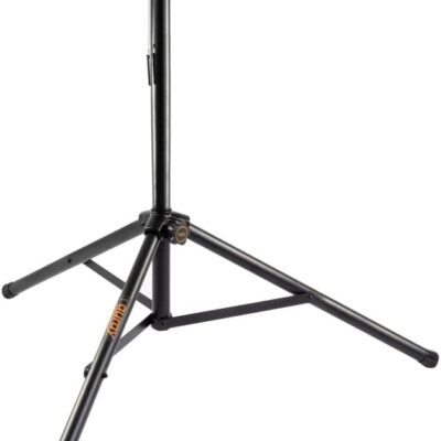 QSC K12.2 Active 12 Powered 2000 Watt Loudspeaker (Pair) Bundle with 2X Auray Steel Speaker Stand and 2X XLR-XLR Cable
