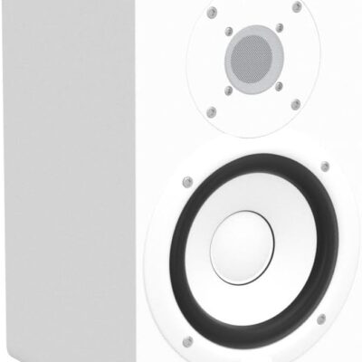 YAMAHA HS5 W 5-Inch Powered Studio Monitor (White, 2-Pack) Bundle (2 Items)
