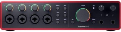 41FFhFGVK3L. AC SL1000 Focusrite Scarlett 18i16 USB-C Audio/MIDI Interface (4th Generation) Bundle with XLR- XLR Cable (2 Pack), Hosa Mid-310 Black 10 ft. Midi cable (2 Pack)