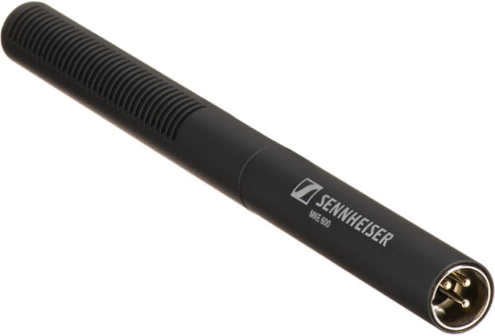 Sennheiser MKE 600 Shotgun Microphone Bundled with Universal Shockmount + Windshield for Shotgun Microphones + 20-Feet XLR Microphone Cable + Cleaning Cloth (5 Items)