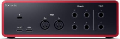 41SkgcoXBNL. AC SL1500 1781169860 6271 Focusrite Scarlett 4i4 4th Gen USB Audio Interface, for Musicians, Songwriters, Guitarists, Content Creators — High-Fidelity, Studio Quality Recording, and All the Software You Need to Record