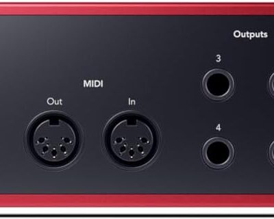 41SkgcoXBNL. AC SL1500 1781169860 6271 Focusrite Scarlett 4i4 4th Gen USB Audio Interface, for Musicians, Songwriters, Guitarists, Content Creators — High-Fidelity, Studio Quality Recording, and All the Software You Need to Record