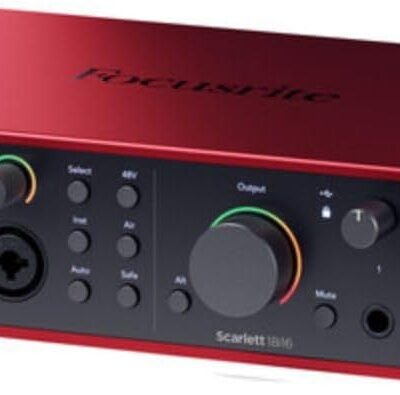 41T42oszkjL. AC SL1000 Focusrite Scarlett 18i16 USB-C Audio/MIDI Interface (4th Generation) Bundle with XLR- XLR Cable (2 Pack), Hosa Mid-310 Black 10 ft. Midi cable (2 Pack)