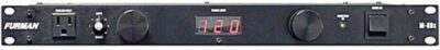 Furman M-8Dx Merit X Series 8 Outlet Power Conditioner & Surge Protector with LED Voltmeter & Dual Lights Plus Hosa 18 Gauge Electrical Extension Cable