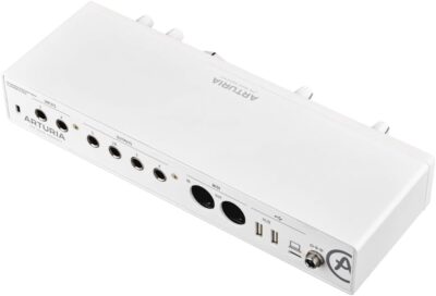 41ZoNxlDt6L. AC SL1000 Arturia MiniFuse 4 Versatile Desktop USB-C Audio Interface, White w/ 2-Pack Pig Hog PHM10 8mm XLR Microphone Cable and Liquid Audio Polishing Cloth
