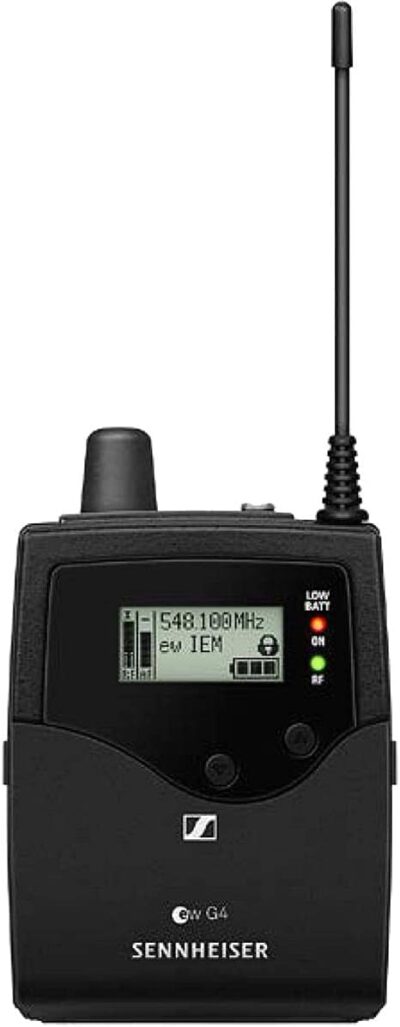 Sennheiser Pro Audio Sennheiser ew IEM G4-Twin-A1 in Ear Monitor System w/ 2 Belt Packs Range (470-516Mhz), Dual Beltpack