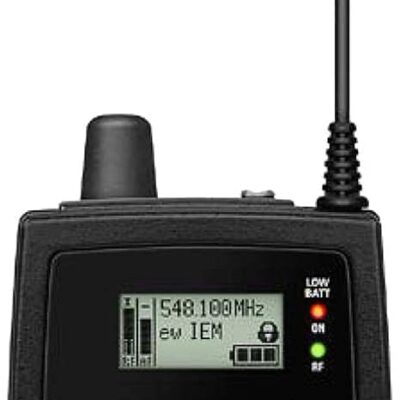 Sennheiser Pro Audio Sennheiser ew IEM G4-Twin-A1 in Ear Monitor System w/ 2 Belt Packs Range (470-516Mhz), Dual Beltpack