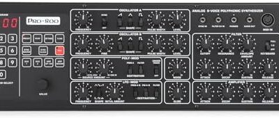 41rloc QjdL. AC Behringer PRO-800 Classic Analog 8-Voice Polyphonic Synthesizer with 2 VCOs, Classic VCF, Arpeggiator, Sequencer and 400 Program Memories in Eurorack Format