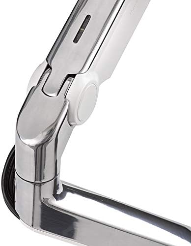 41rtdlDl9jL. AC Humanscale M8 Adjustable Articulating Computer Monitor Arm – Both Mounts Clamp and Bolt Through Mount with Base – Silver with Gray Trim