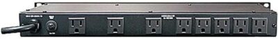 Furman M-8Dx Merit X Series 8 Outlet Power Conditioner & Surge Protector with LED Voltmeter & Dual Lights Plus Hosa 18 Gauge Electrical Extension Cable