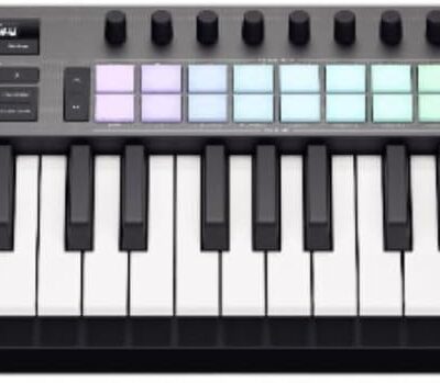 Novation Launchkey 37 MK4 — Compact 37 Key, USB, MIDI Keyboard Controller with DAW Integration. Chord Mode, Scale Mode, 8 Drum Pads, and Arpeggiator — Includes Software Bundle for Music Production