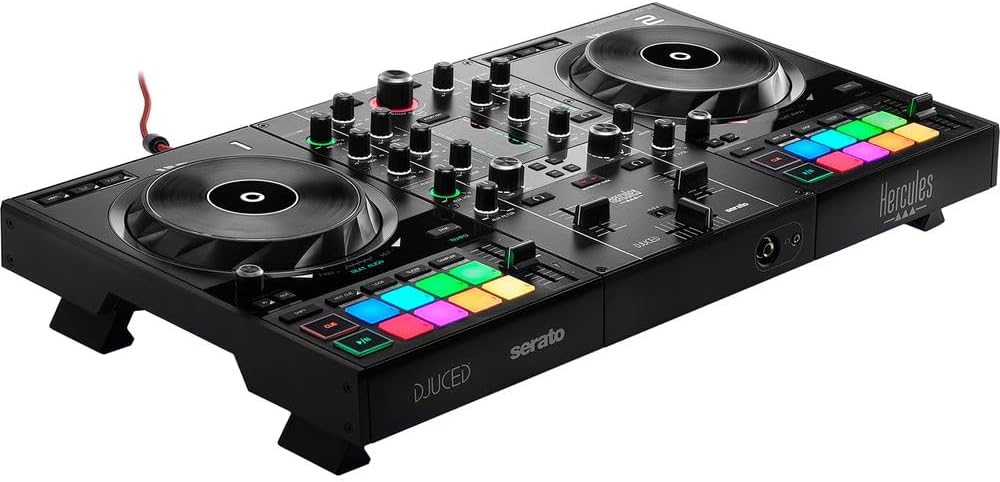 Hercules DJControl Inpulse 500 DJ Software Controller Bundle with Hercules HDP DJ60 Closed-Back, Over-Ear DJ Headphones