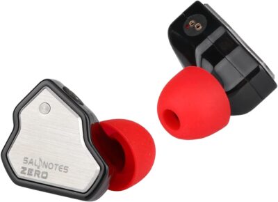 517 HSs1 YL. AC SL1500 Linsoul 7Hz Salnotes Zero HiFi 10mm Dynamic Driver in-Ear Earphone IEM with Metal Composite Diaphragm Stainless Steel Faceplate Detachable 2Pin OFC Cable (Black, Without Mic)