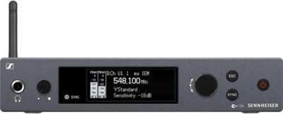 Sennheiser Pro Audio Sennheiser ew IEM G4-Twin-A1 in Ear Monitor System w/ 2 Belt Packs Range (470-516Mhz), Dual Beltpack