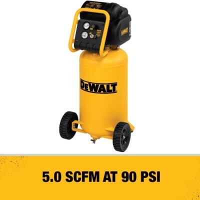 DEWALT Vertical Portable Compressor, 1.9 Hp 200 Psi Oil Free High Pressure Low Noise (D55168)
