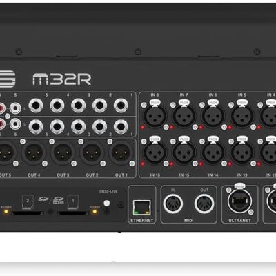 Midas M32 LIVE Digital Console for Live and Studio with 40 Input Channels, 32 Midas PRO Microphone Preamplifiers and 25 Mix Buses and Live Multitrack Recording