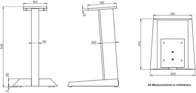 51CgKgQjz4L. AC SL1500 Focal Theva/Vestia Bookshelf Stands – Stands for Focal Theva Bookshelf Speakers, Pair – FTHEVAN1ST