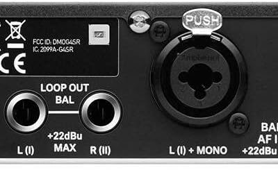 Sennheiser Pro Audio Sennheiser ew IEM G4-Twin-A1 in Ear Monitor System w/ 2 Belt Packs Range (470-516Mhz), Dual Beltpack