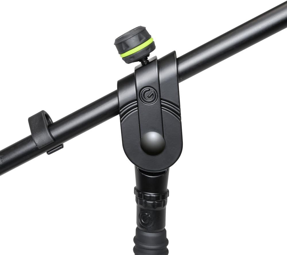 Gravity Microphone Stand MS 4221 B Short Tripod Microphone Stand with Boom Arm 2-Point Adjustment, black