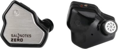 51ILoA2NReL. AC SL1500 Linsoul 7Hz Salnotes Zero HiFi 10mm Dynamic Driver in-Ear Earphone IEM with Metal Composite Diaphragm Stainless Steel Faceplate Detachable 2Pin OFC Cable (Black, Without Mic)