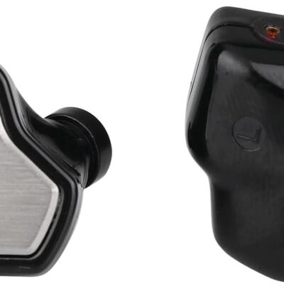 51ILoA2NReL. AC SL1500 Linsoul 7Hz Salnotes Zero HiFi 10mm Dynamic Driver in-Ear Earphone IEM with Metal Composite Diaphragm Stainless Steel Faceplate Detachable 2Pin OFC Cable (Black, Without Mic)