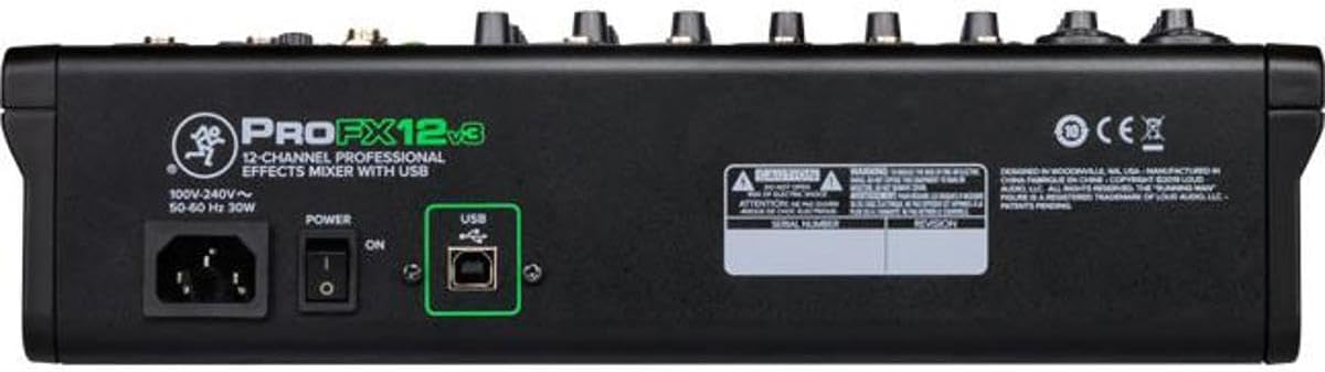 Mackie ProFX12v3 12-channel Mixer with USB and Effects