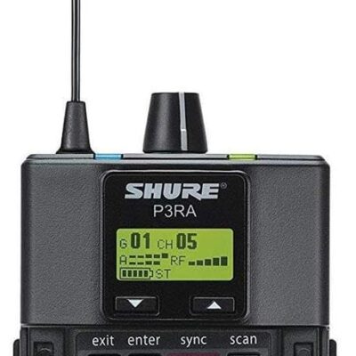 51PO2OcXNL. AC SL1200 Shure PSM 300 Twin Pack Pro Wireless in-Ear Monitor Kit, Includes P3T Transmitter, 2X P3RA Receiver and SE215-CL Earphones, G20: 488-512MHz, Black