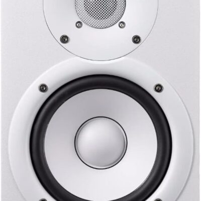 YAMAHA HS5 W 5-Inch Powered Studio Monitor (White, 2-Pack) Bundle (2 Items)